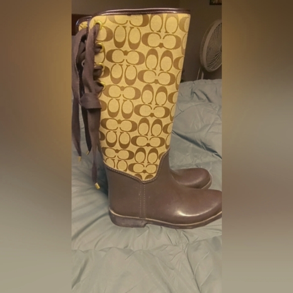 Coach Rain Boots - Picture 1 of 2